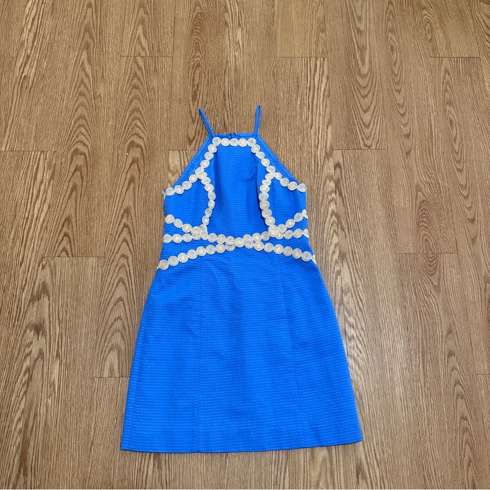 Lilly Pulitzer Bennet Blue Pearl Shift Dress - Picture 3 of 15